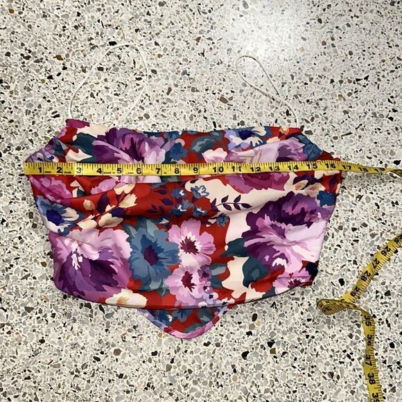 Kittenish Jessie floral silky corset top medium m - Picture 6 of 9